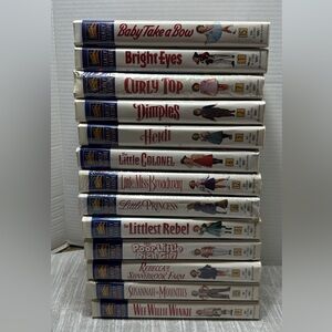 Shirley Temple vintage VHS collection titles in the photos (13)